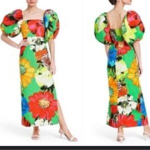 Christopher John Rodgers For Target, Bold Print Floral Puff Sleeve Maxi Dress